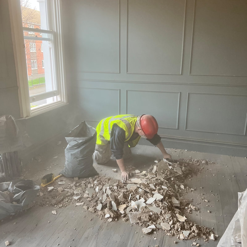 Soft strip out on a refurbishment